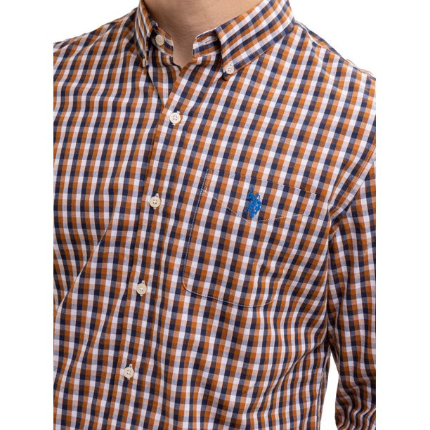 U.S. Polo Assn. Men's Long Sleeve Buttondown Shirt | Walmart (US)