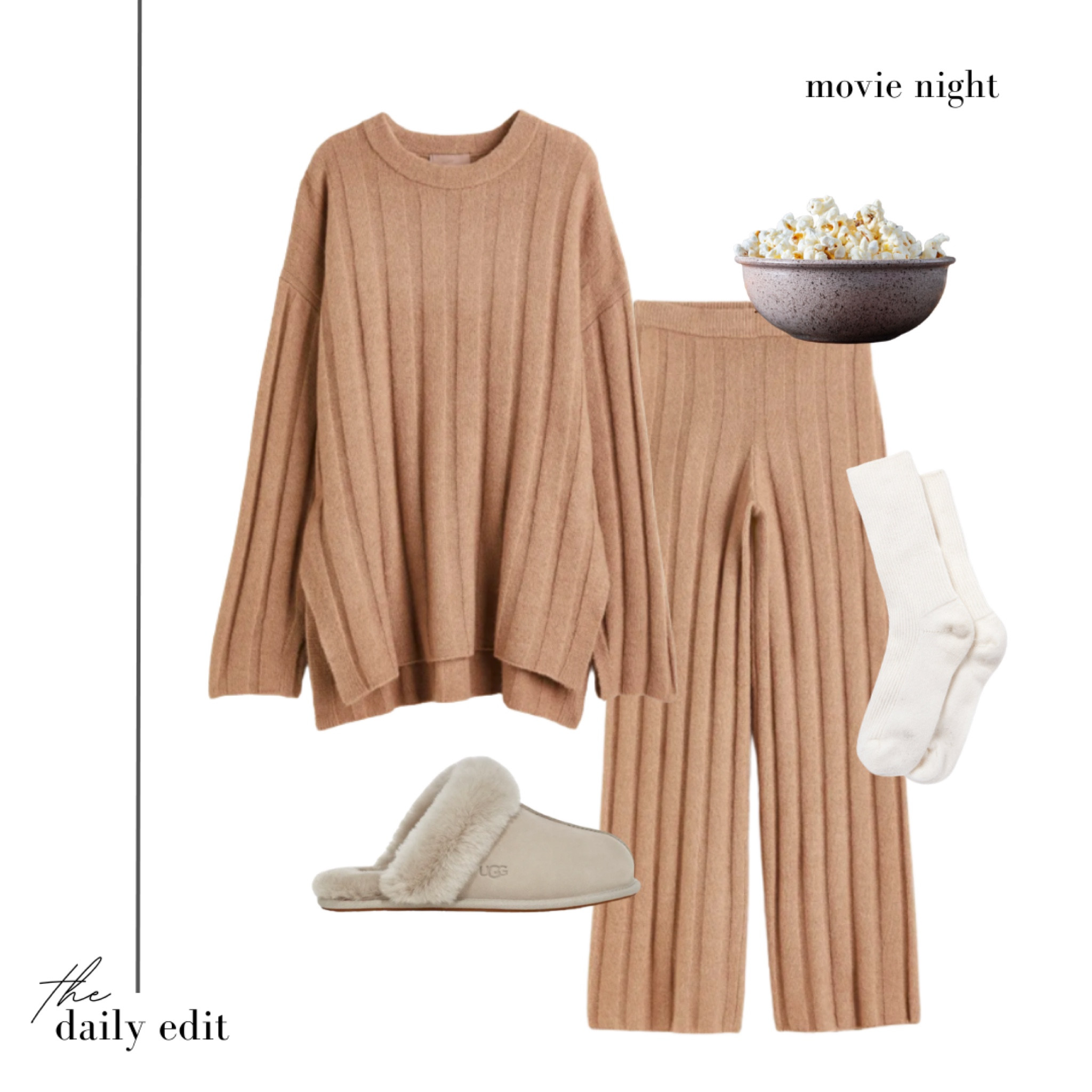 One for a cosy Saturday night in 🍿

Movie night, cosy outfit, loungewear, H&M, what to wear today, autumn outfits, causal outfits, UGG slippers, comfy outfit, cashmere socks, The White Company, the daily edit, timeless style, neutral wardrobe, transitional style, neutral outfit

#LTKeurope #LTKSeasonal #LTKstyletip