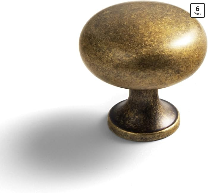 Goo-Ki Vintage Retro Antique Brass Zinc Alloy Cabinet Enlarged knob - Single Hole Center Affordab... | Amazon (US)
