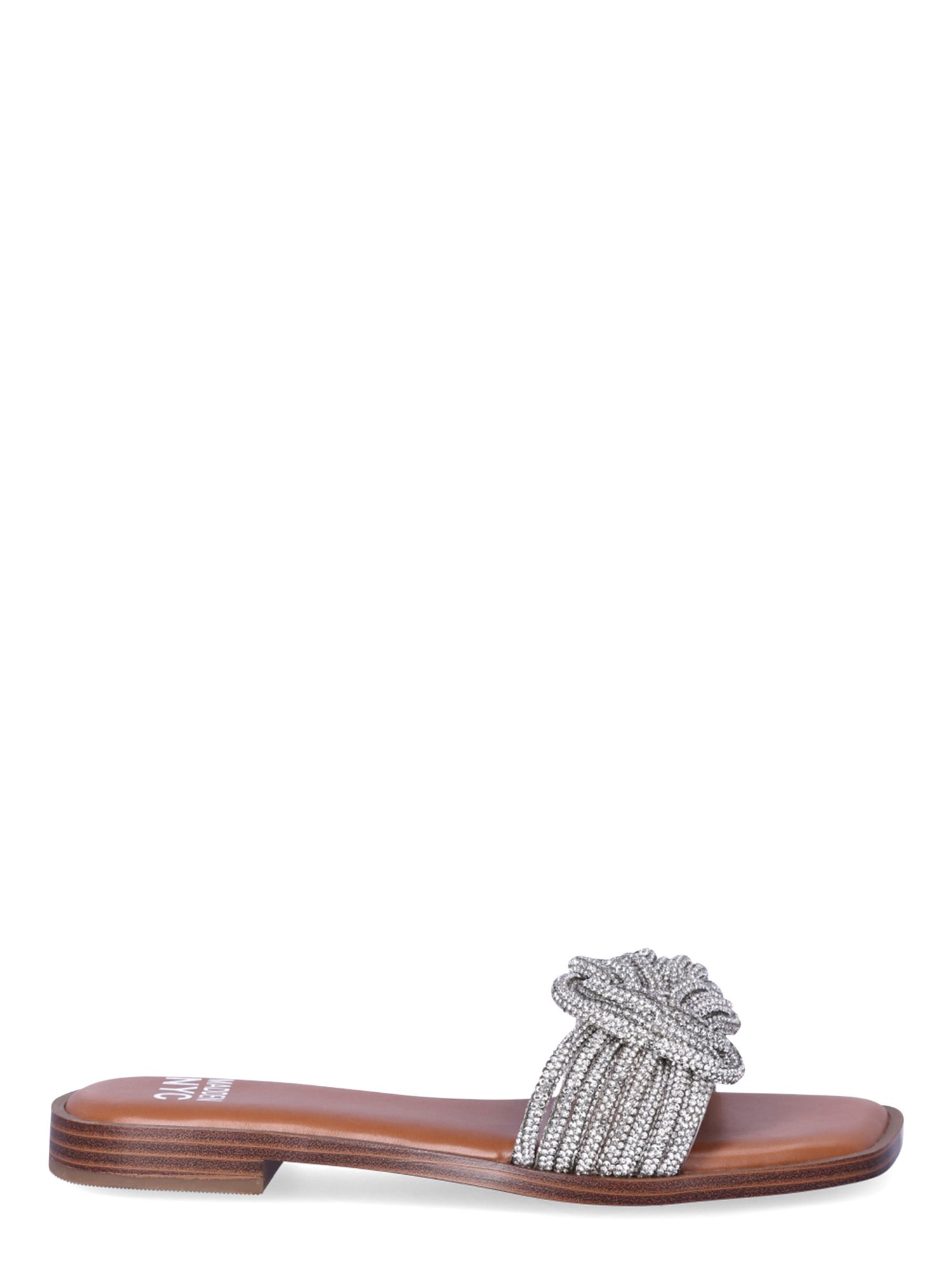 Madden NYC Women's Bling Knot Flat Slide Sandals | Walmart (US)