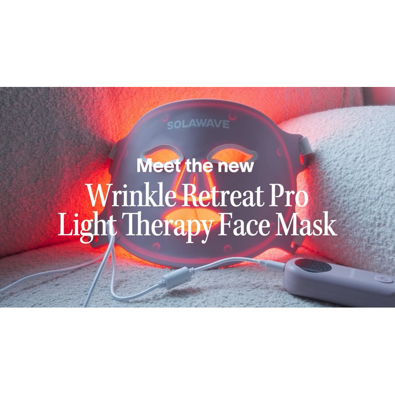 Solawave Wrinkle Retreat Pro Light Therapy Face Mask for Smoother-Looking Skin (3-Min) | Walmart (US)