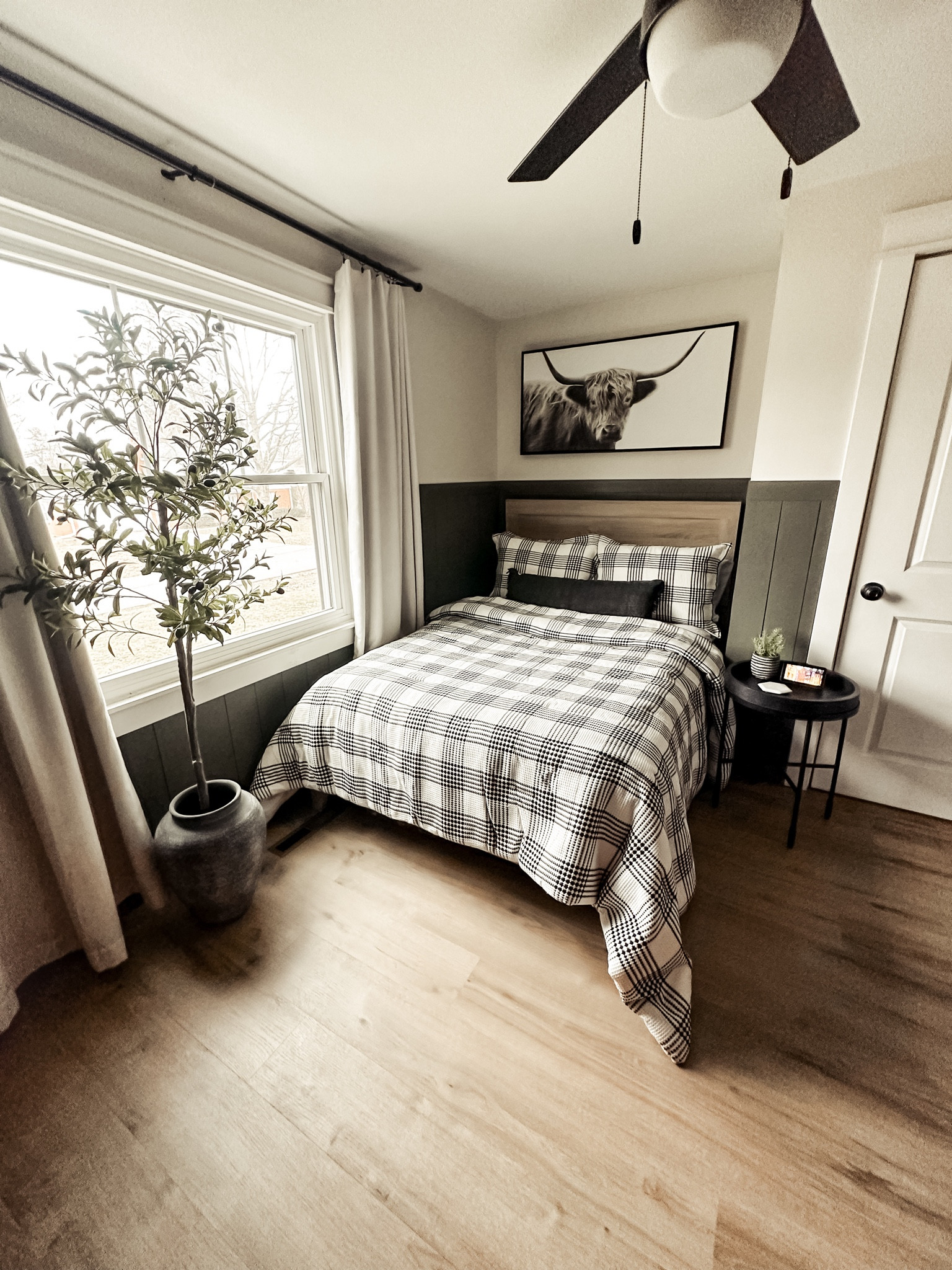 Loving Nicks new bedding, pillow and olive tree from The Home Depot!!! #thehomedepot #thehomedepotpartner