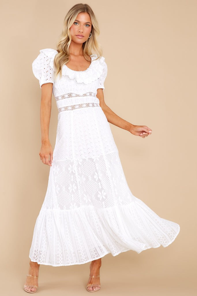 Stassie True White Maxi Dress | Red Dress 