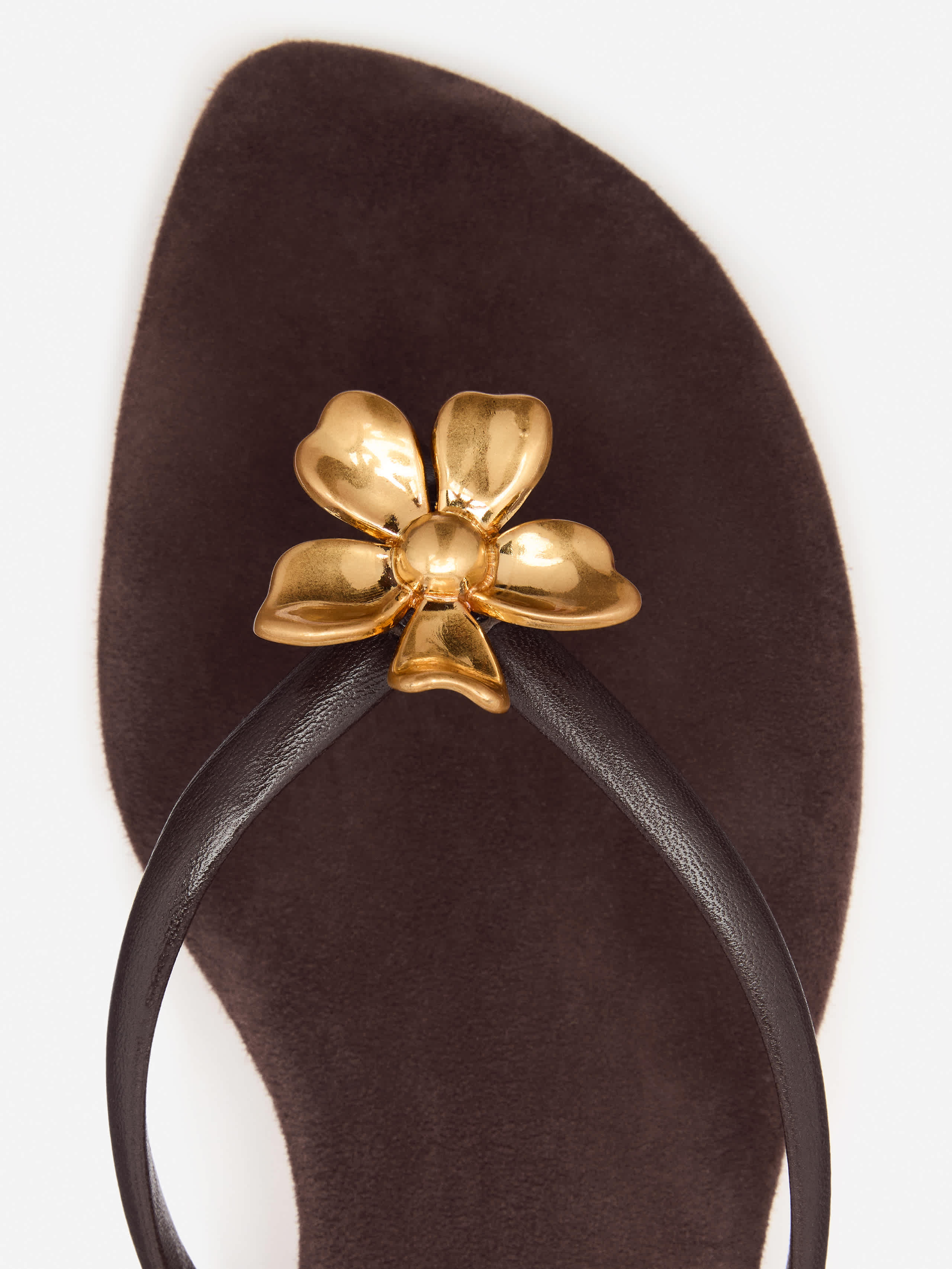 Reformation Onyx Thong Sandal Brown 9.5 | Reformation (Global)