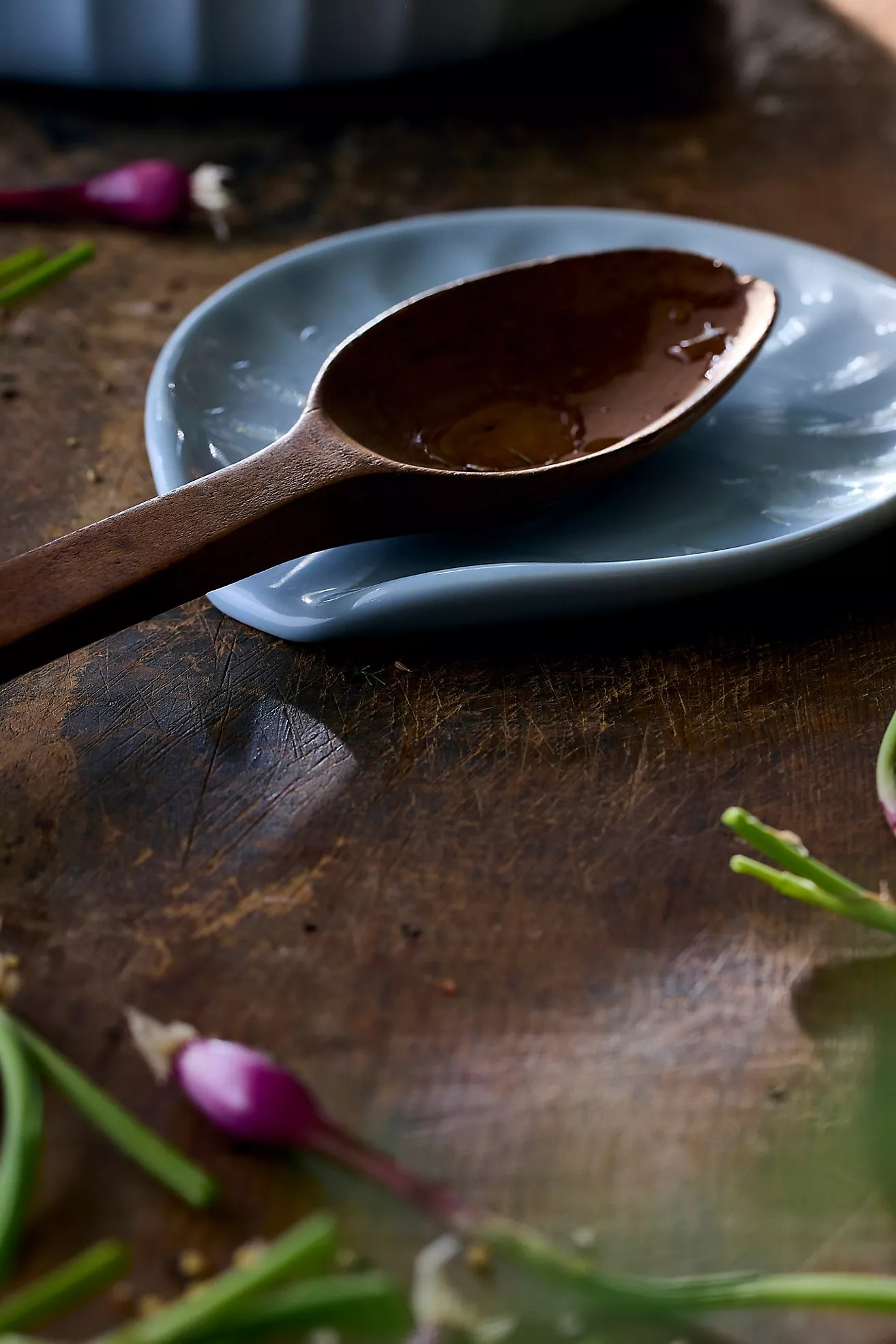 Amelie Latte Portuguese Stoneware Spoon Rest | Anthropologie (US)