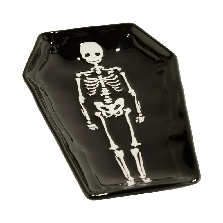 Way To Celebrate Skeleton Ceramic Spoon Rest | Walmart (US)