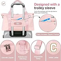 Dance Gym Duffel Bag for Teen Girls, Personalized Initial Travel Weekender Bag,Cute Overnight Car... | Amazon (US)