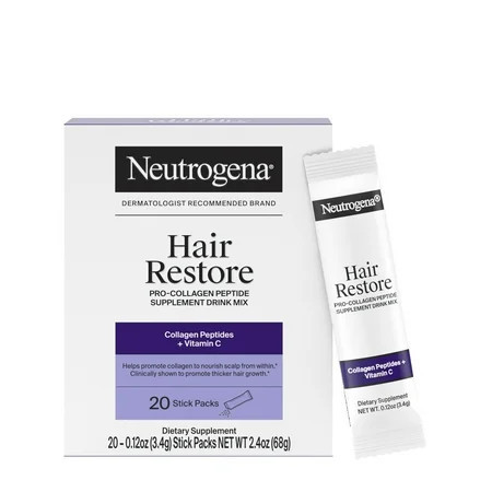 Neutrogena Hair Restore Pro-Collagen Peptide Supplement, 20 Packs | Walmart (US)