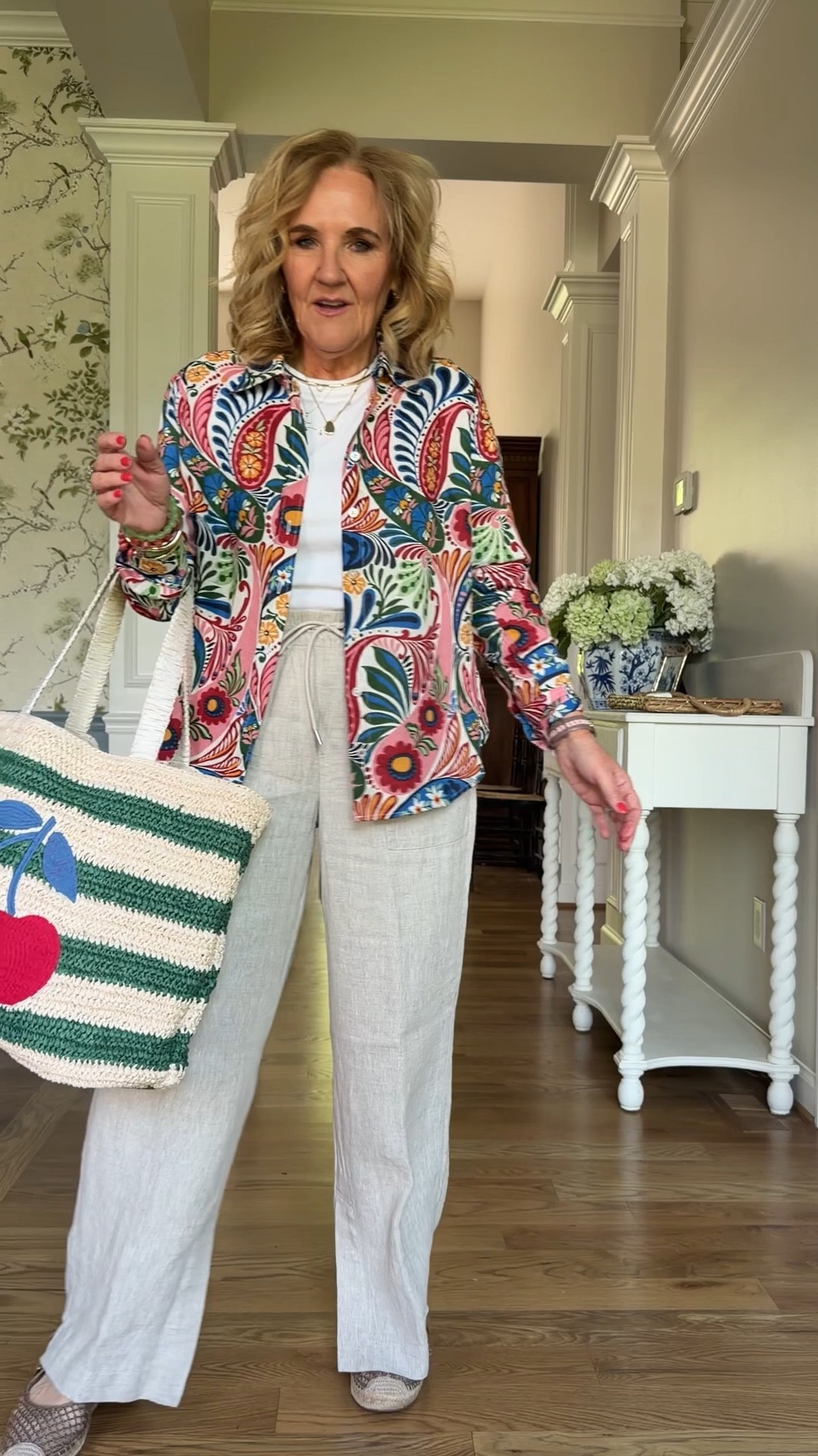 Linen blouse, size 10, petite
Linen pants size medium petite
White tee size small
20% off my earrings and necklaces code TAKE20
20% off my bracelets code NANETTE20

#LTKSaleAlert #LTKPetite #LTKOver40