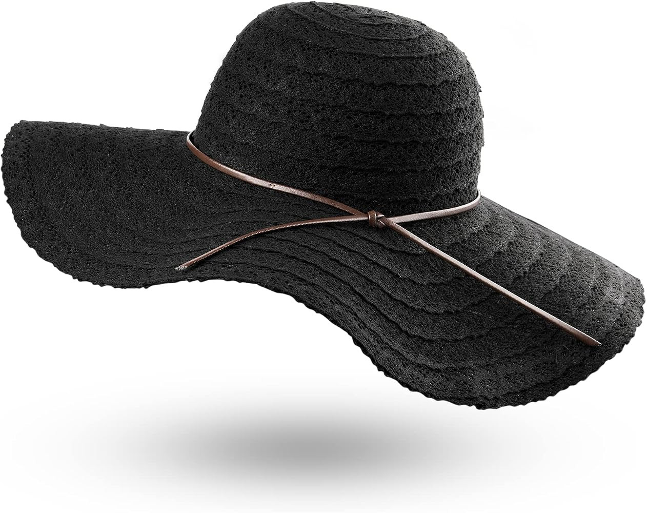 FURTALK Summer Beach Sun Hats for Women Wide Brim Foldable Floppy Travel Packable UPF Hat | Amazon (US)