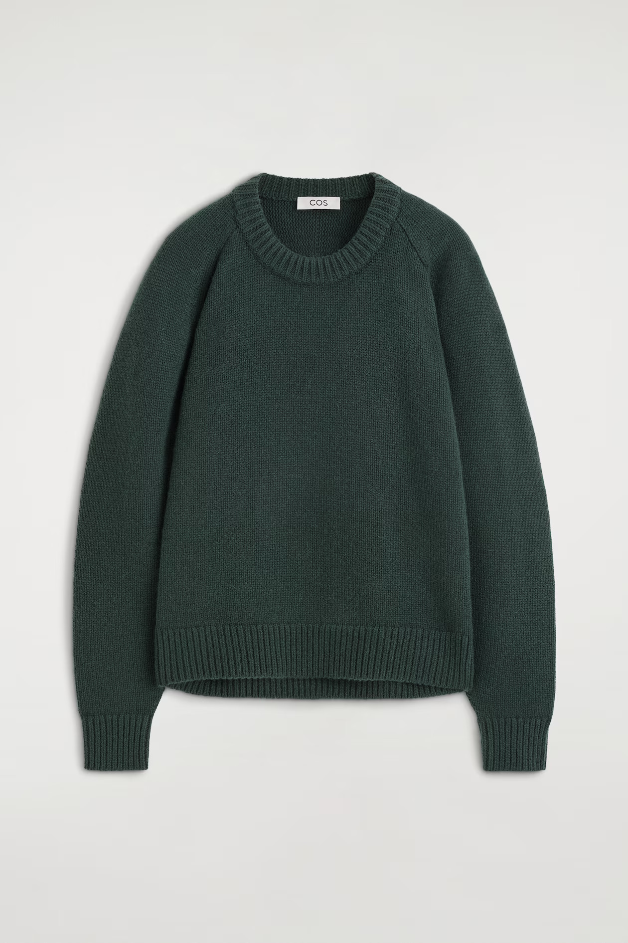ROUNDED CASHMERE CREW-NECK JUMPER | COS UK
