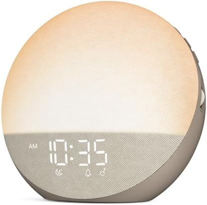Sunrise Alarm Clock White Noise Machine: Natural Wake Up Light - Dimmable Clock with Bluetooth Sp... | Amazon (US)