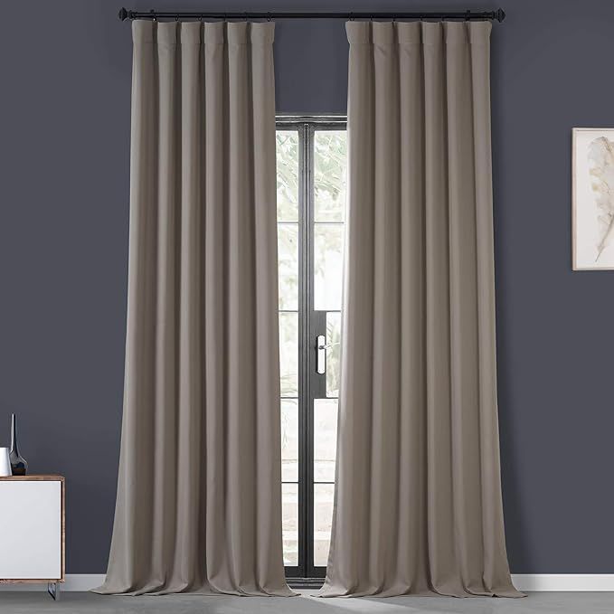HPD Half Price Drapes 100% Blackout Curtains for Bedroom & Living Room 50 X 108 Performance Woven... | Amazon (US)