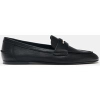 Zara - Leather Loafers - Black - 6 - Woman | Zara UK