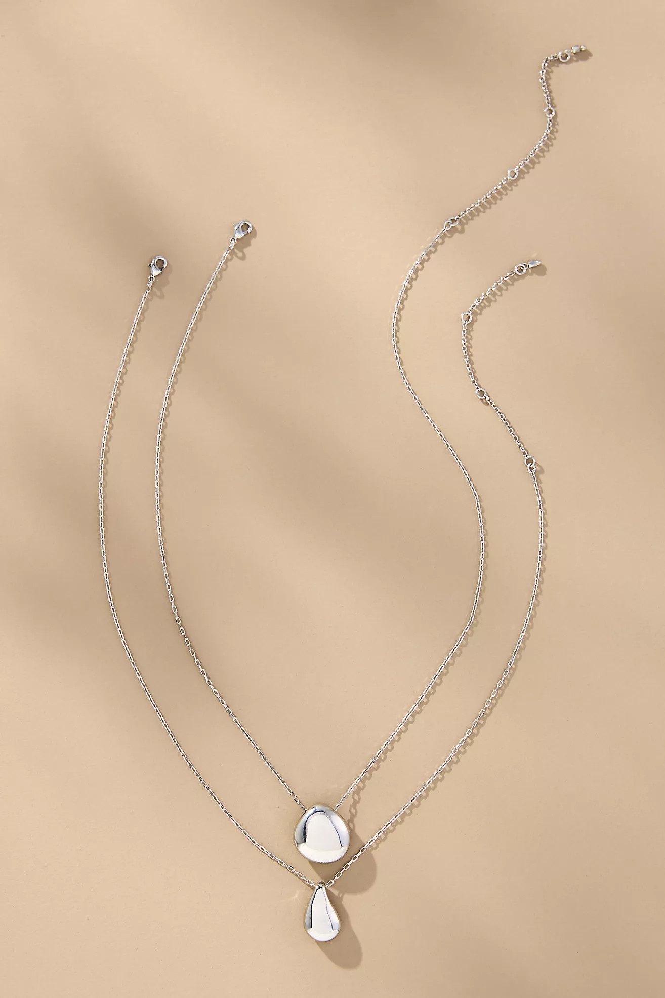 Curved Pendant Necklaces, Set of 2 | Anthropologie (US)