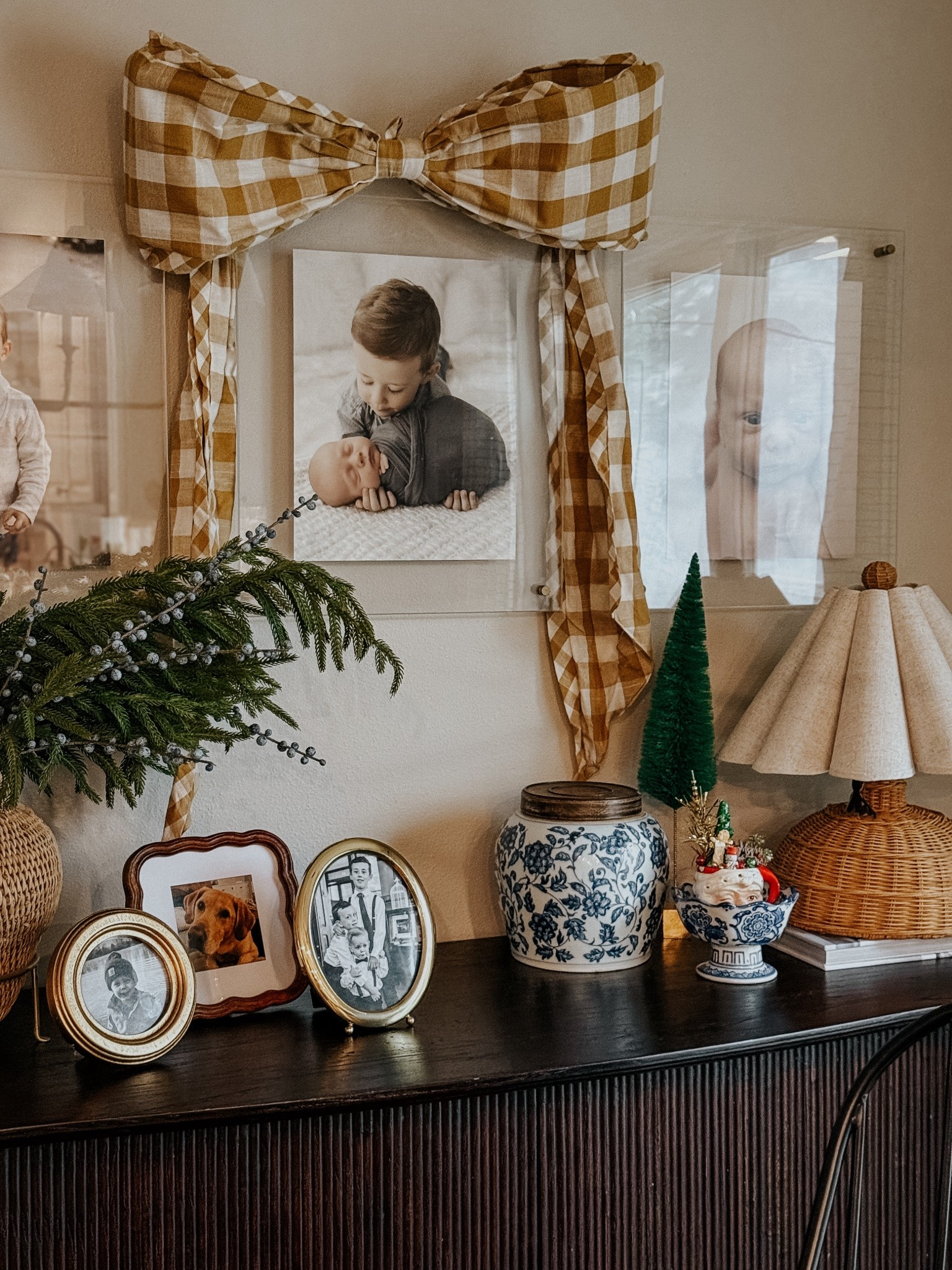 Large gingham bow 

#LTKHome #LTKSeasonal #LTKHoliday