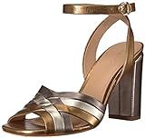 Pour La Victoire Women's Hadley Heeled Sandal, Gold, 8 M US | Amazon (US)