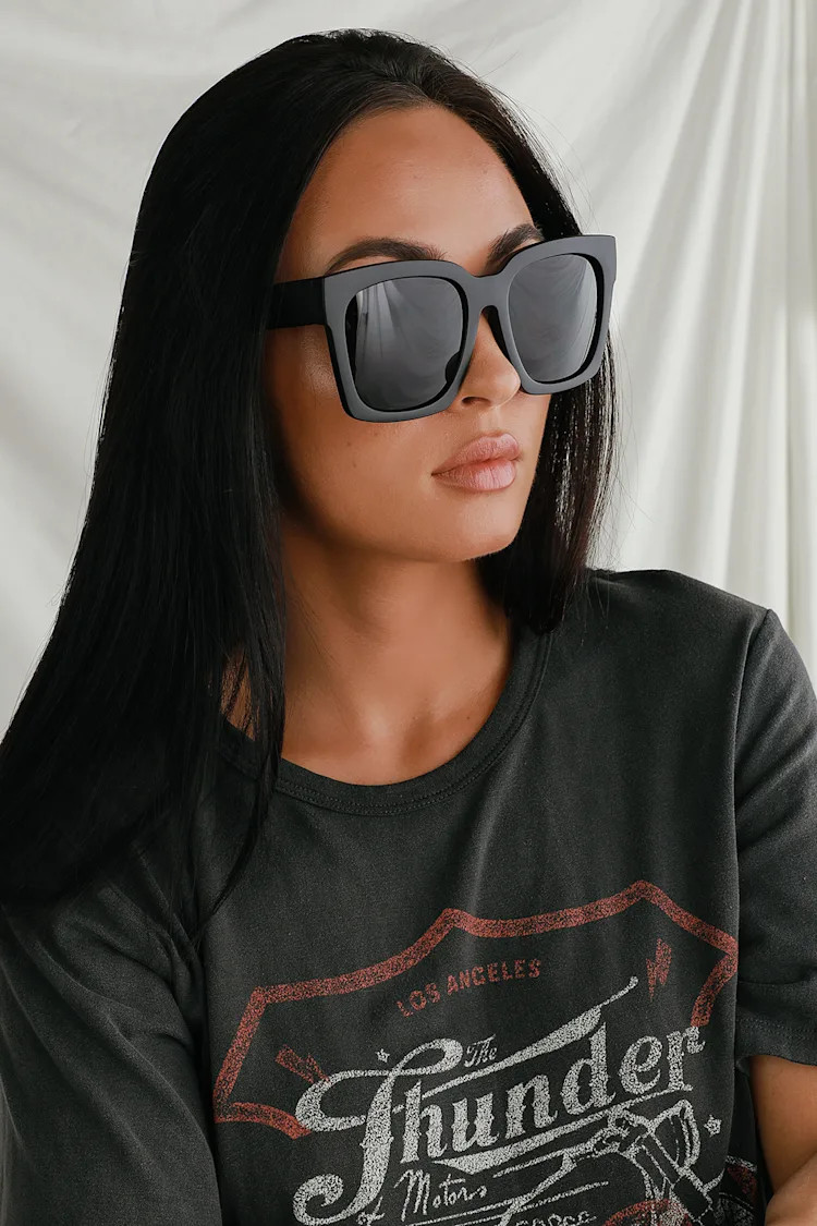 Toulouse Black Oversized Sunglasses | Lulus (US)