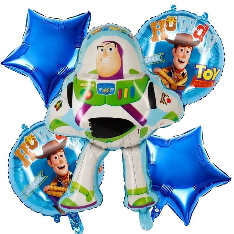 5 PCS Toy Balloons Buz Balloon Birthday Party Balloon Woodi Balloon Light Year Balloon | Walmart (US)