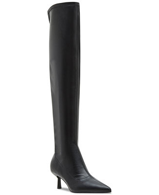 Madden Girl Deserai  Wide Calf Over-The-Knee Kitten Heel Boots - Macy's | Macy's