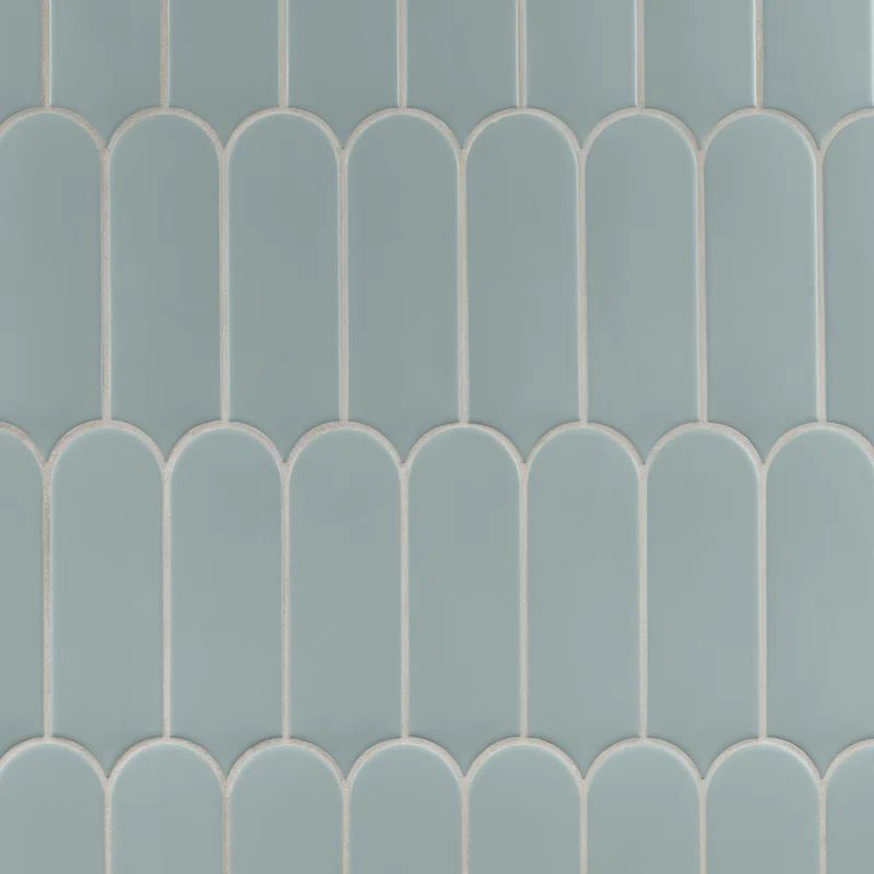 Airy 2.83 in. x 7.67 in. Fishscale Matte Ceramic Wall Tile (5.15 Sq. Ft. / Case) | Wayfair North America