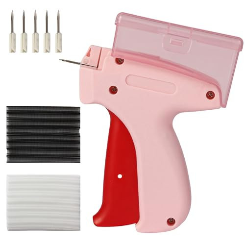 Stitch Gun with Storage Box,Clothing Tag Gun,Mini Stitch Gun for Clothes,Tagging Gun for Clothing,Quick Stitch Sewing Hemming Gun,Stitchy Tool with 5 Needles,1000 Black & 1000 White Fasteners | Amazon (US)