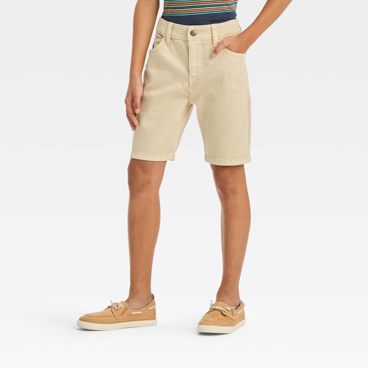 Boys' Relaxed Tapered 'At the Knee' Flat Front Jean Shorts - Cat & Jack™ | Target