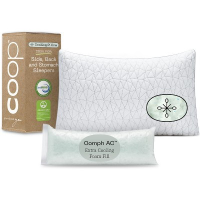 Coop Home Goods The Eden Cool Adjustable Pillow, Queen Size for Sleeping on Back, Stomach and Side Sleeper- Medium Soft Memory Foam Cooling Gel | Target
