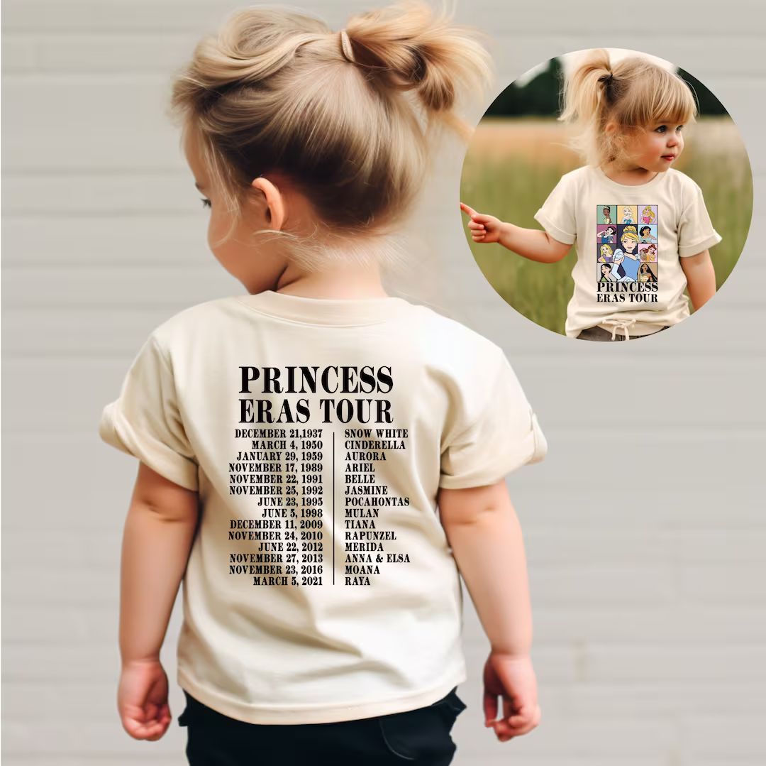 Princess Eras Tour Shirt, Disney Trip Shirt, Disney Princess Tour, Disney Girl Trip, Disney Women... | Etsy (US)