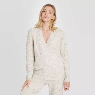 Women's Lounge V-Neck Pullover Sweater - Stars Above™ | Target