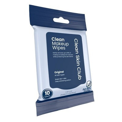 Clean Skin Club Makeup Facial Cleansing Wipes Original - 10ct | Target