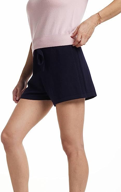 EURKEA KASMIR Summer Sweat Shorts for Women, Comfy Cotton Cashmere Lounge Pants with Drawstring | Amazon (US)