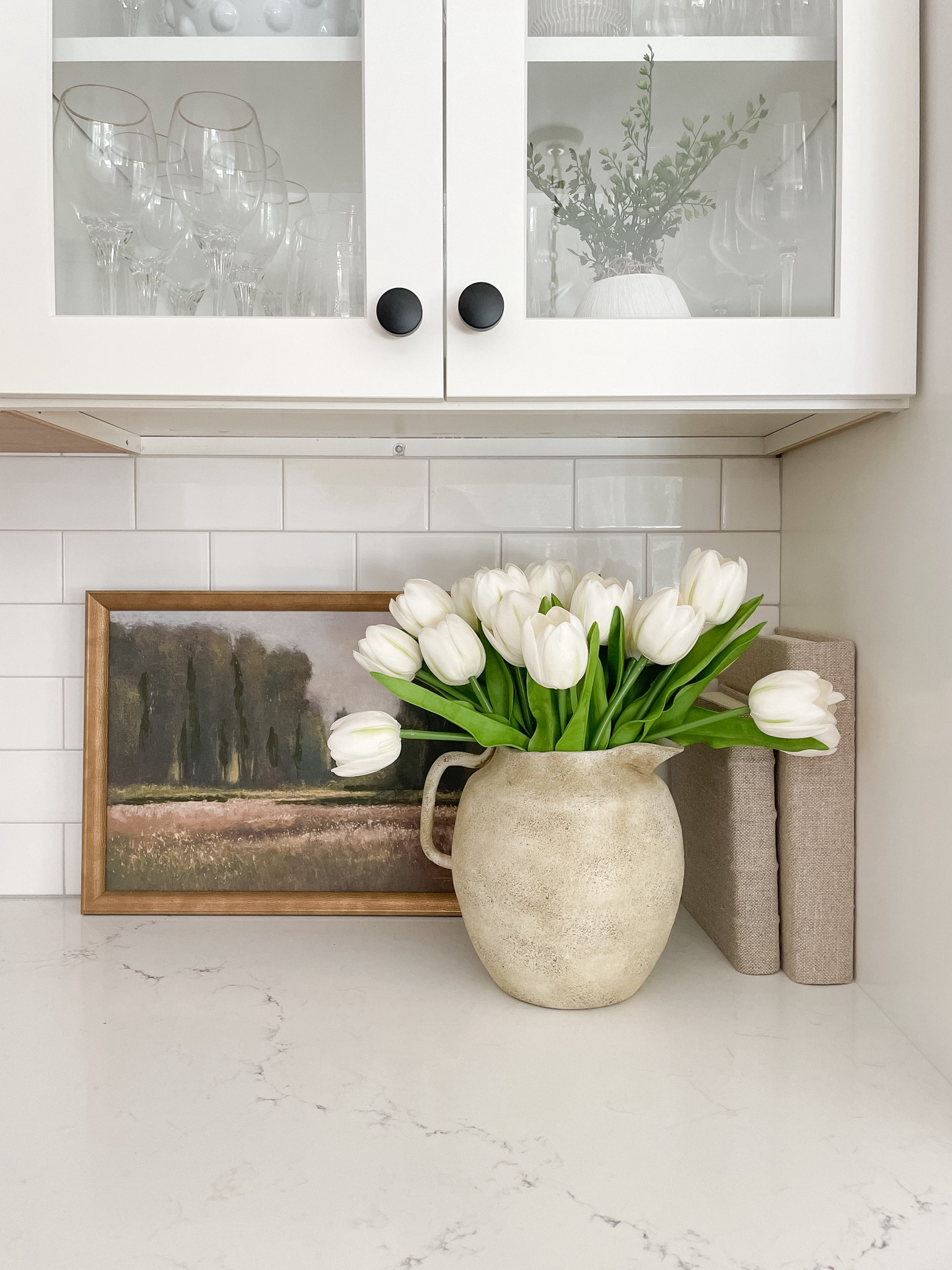 Vase, kitchen spring decor, home decor, wall art, kitchen shelf styling 

#LTKhome #LTKstyletip #LTKfindsunder50