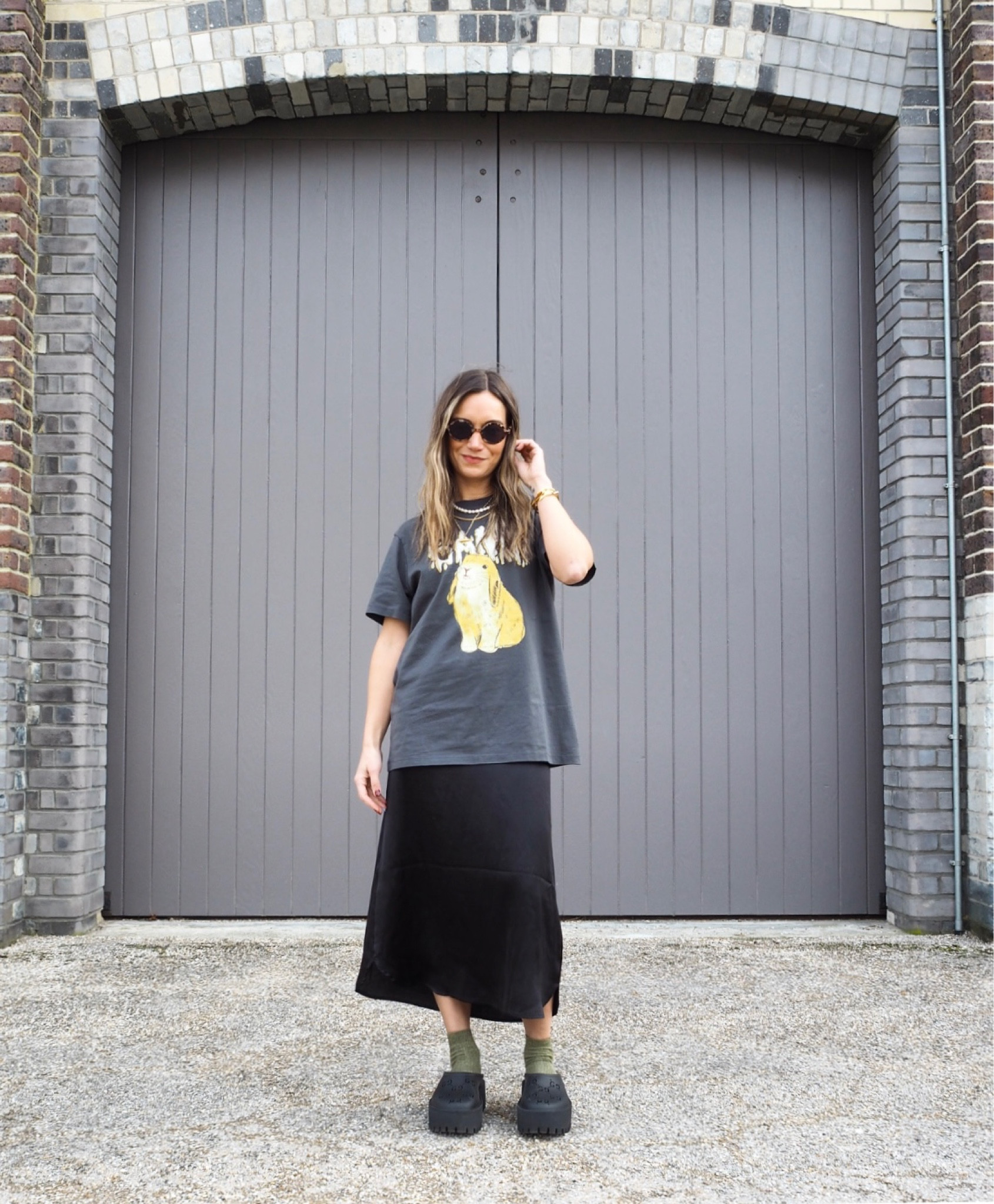 Slip dress, Ganni t shirt, black outfit

#LTKFind #LTKstyletip #LTKunder50