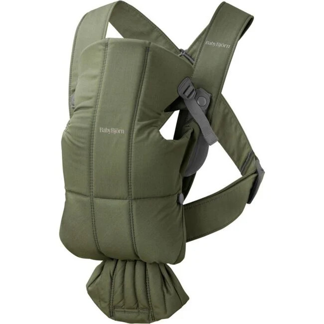 Carriers | Baby Carrier Mini, Woven, Dark Green BabyBjörn | Maisonette | Maisonette