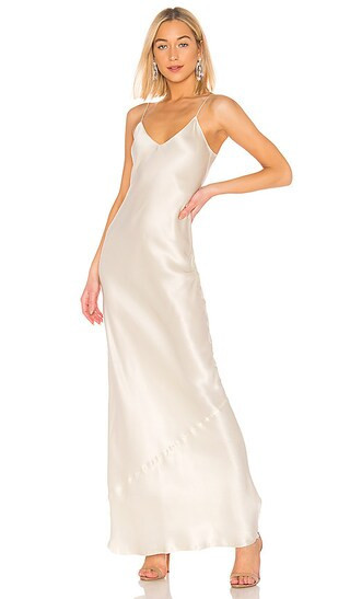 Cami Gown in Ivory | White Gown | Slip Dress | White Dress Bride | Bridesmaid Dress | Revolve Clothing (Global)
