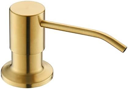 Soap Dispenser for Kitchen Sink, YardMonet Gold Sink Soap Dispenser or Lotion Dispenser with 13 O... | Amazon (US)