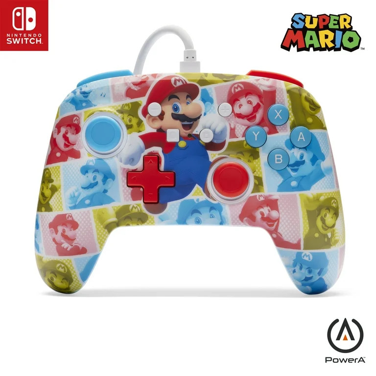 PowerA Enhanced Wired Controller for Nintendo Switch - Mario Hero Reel | Walmart (US)
