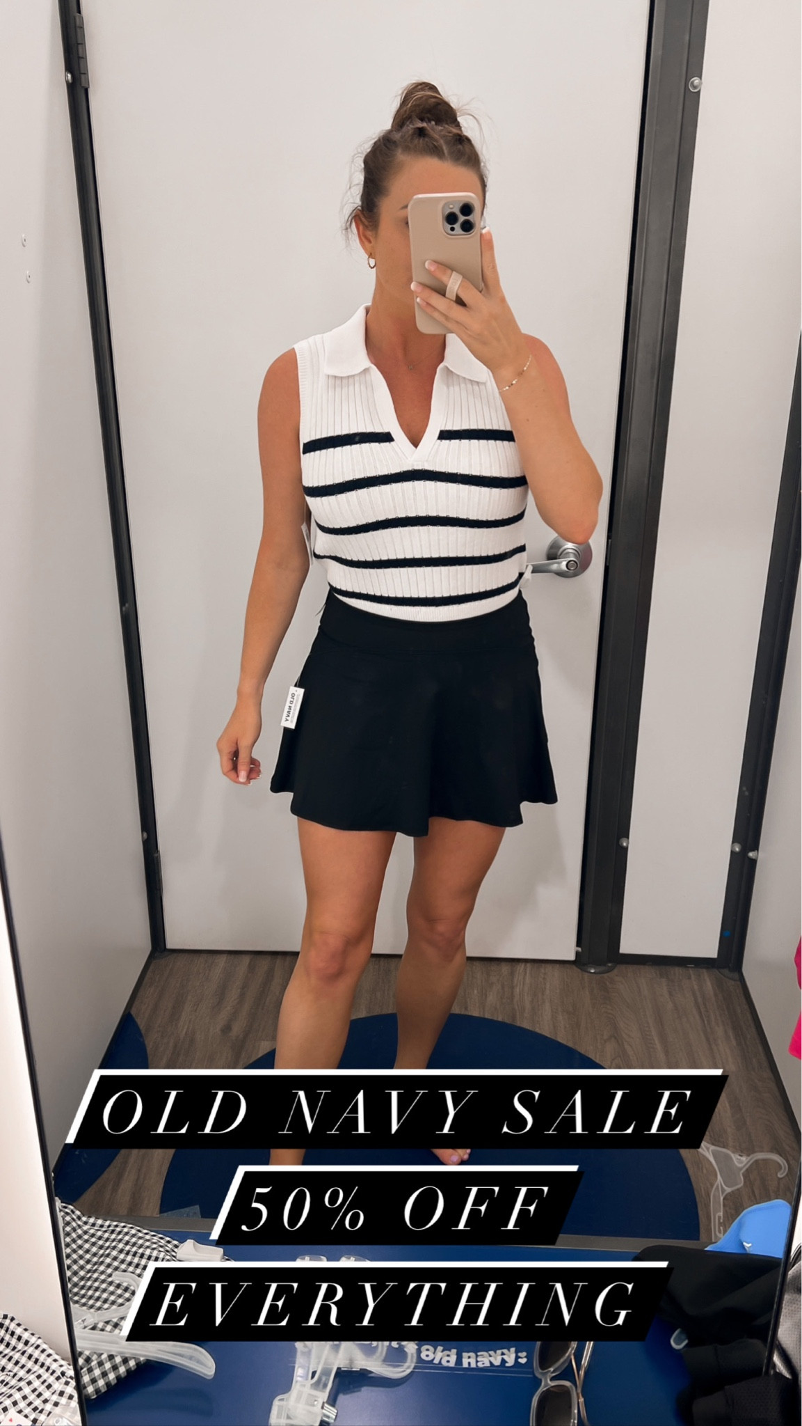 Memorial Day Sale! Wearing a small top and m skirt. It was really short! I’m 5’4 

#LTKunder50 #LTKSeasonal