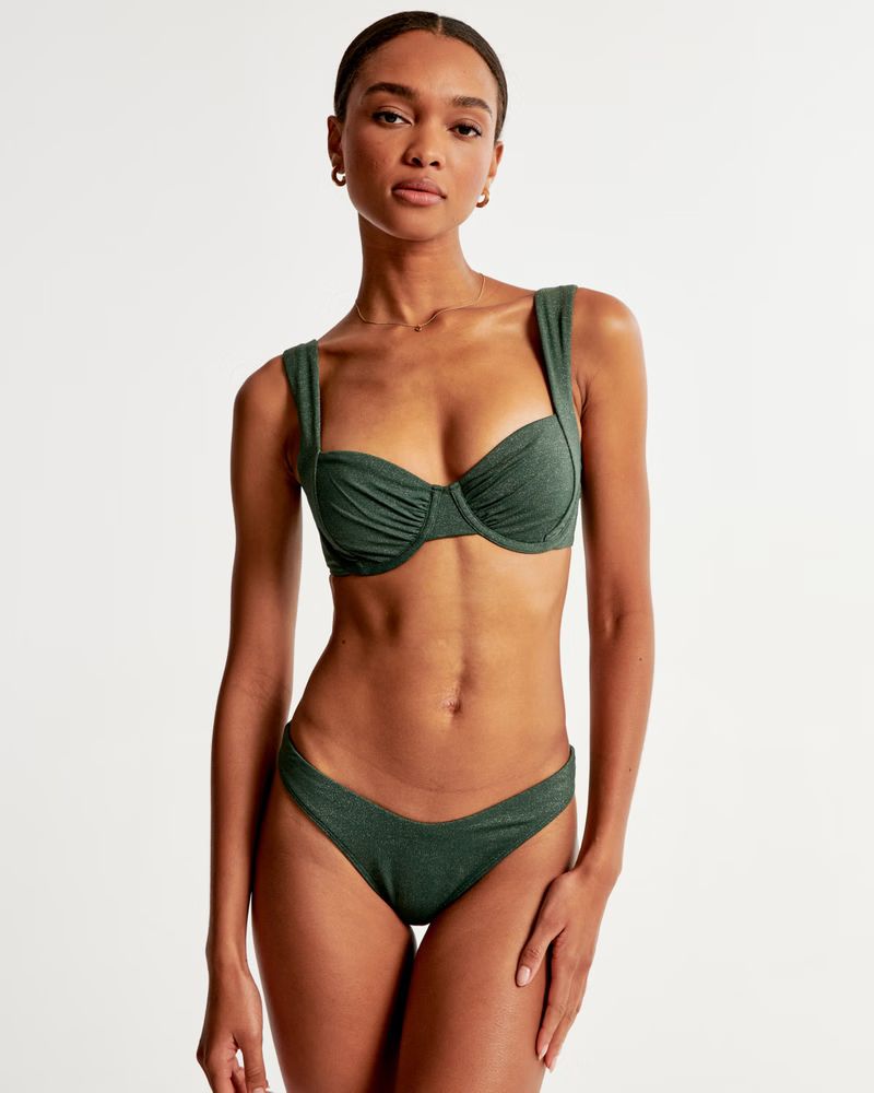 Wide Strap Underwire Bikini Top | Abercrombie & Fitch (US)