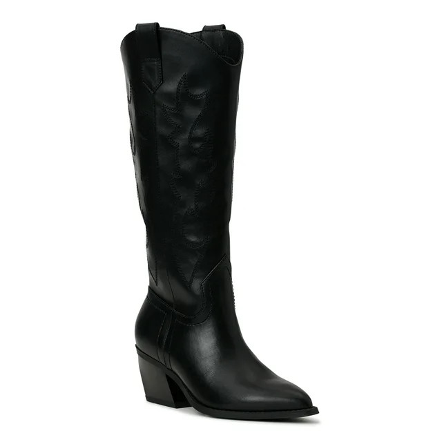 Madden NYC Women's Embroidered Tall Western Boots - Walmart.com | Walmart (US)