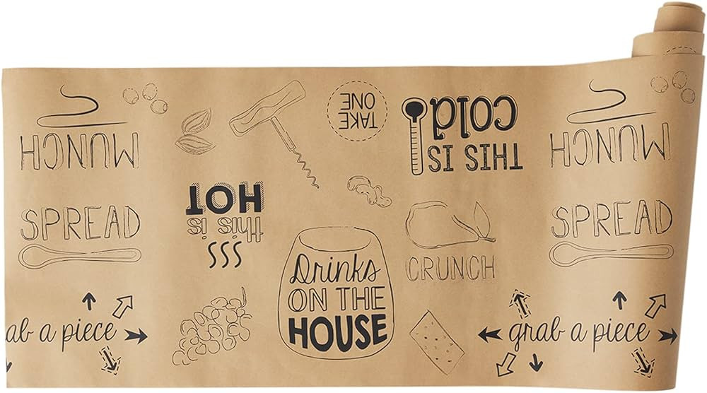 Mud Pie Kraft Paper Table Funner, Kraft, 30" ft. | Amazon (US)