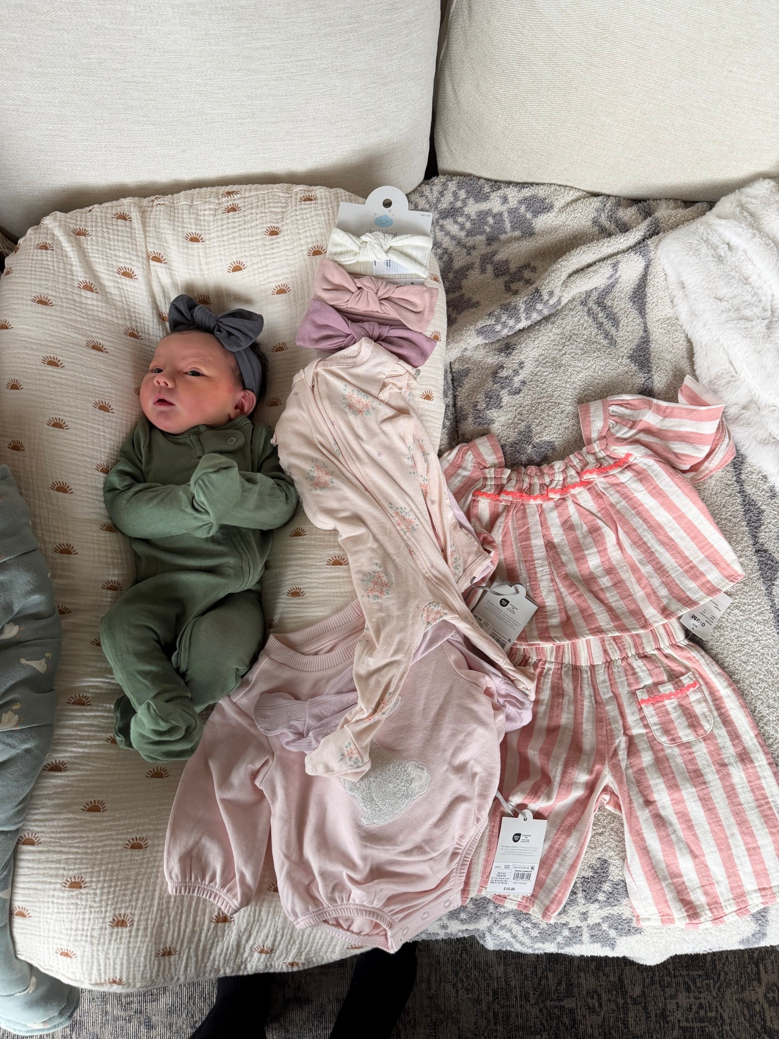 Baby girl got new clothes! The target baby girl section is SO CUTE right now!! 

#LTKBaby