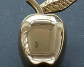 Apple Front Door Knocker - Polished Solid Brass Gold | Etsy (US)