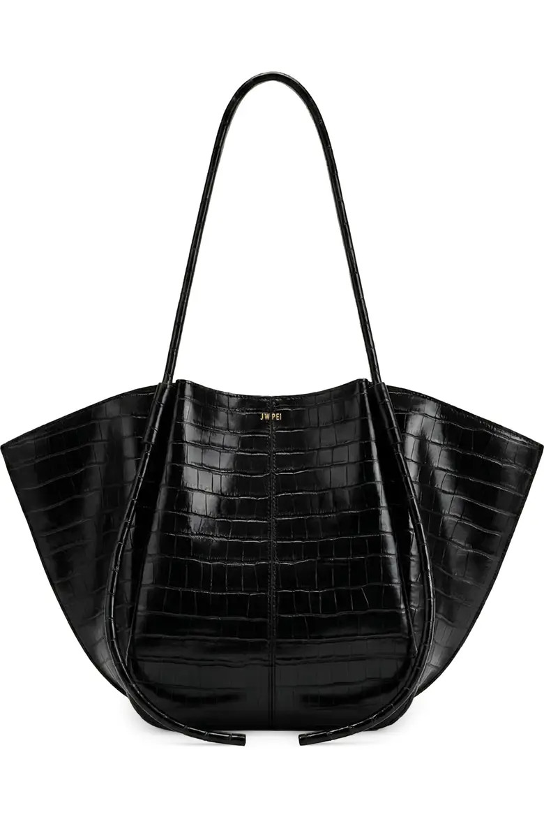 Nala Croc Embossed Faux Leather Wide Tote (Women) | Nordstrom | Nordstrom