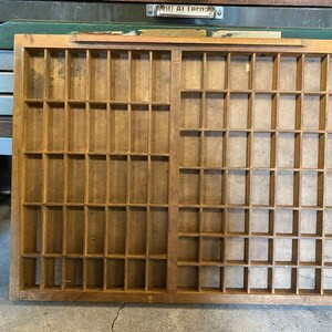 Antique Printers Tray Large Wooden Pull Letterpress Block Drawer Vintage Printer Block Newspaper ... | Etsy (US)