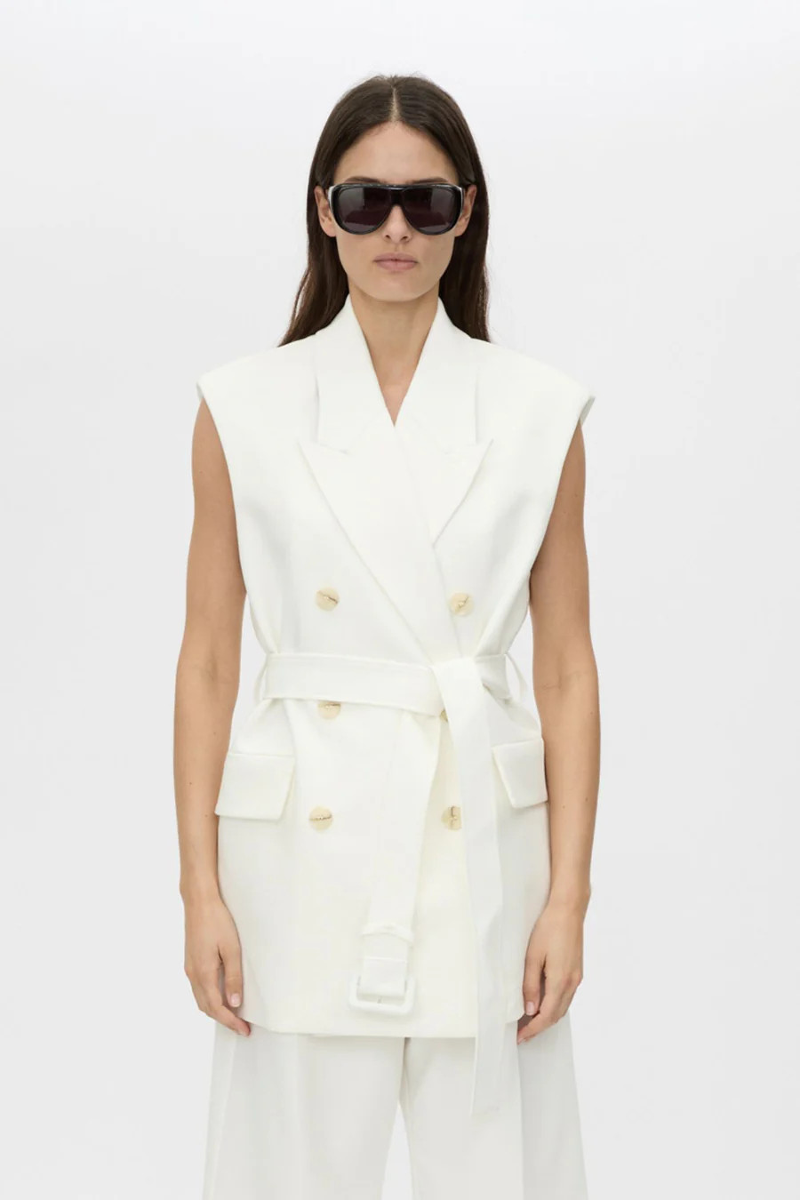 Astor Tailored Vest in White - CAMILLA AND MARC® C&M | CAMILLA AND MARC (ANZ)