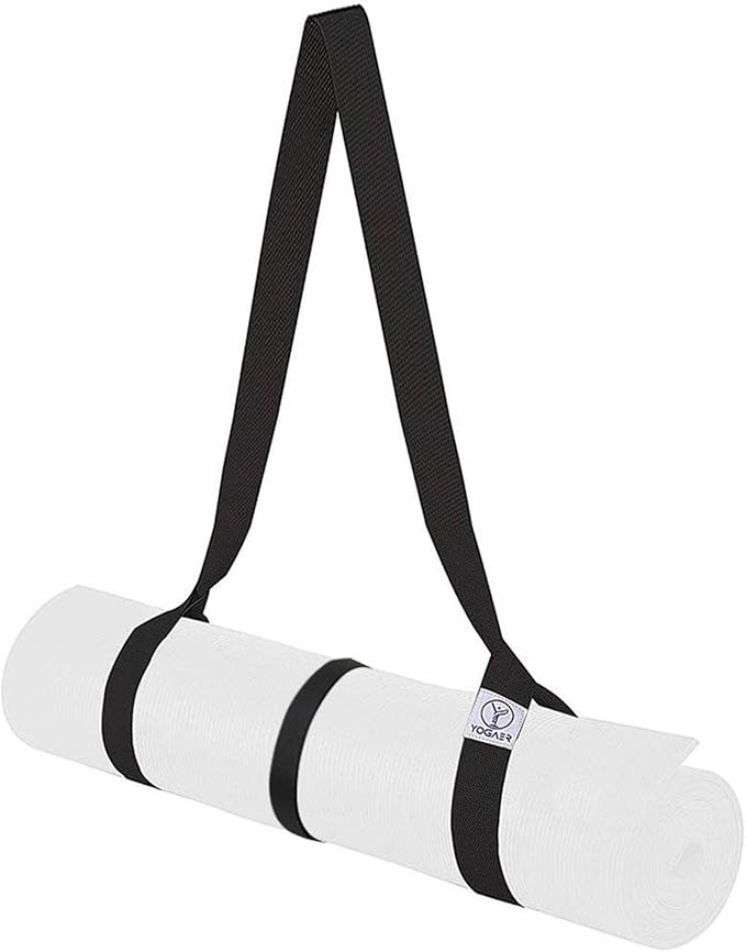 YOGAER Yoga Mat Carrier Strap, Adjustable Thick Straps Sling for Carrying Large Mats, Stretching ... | Amazon (US)