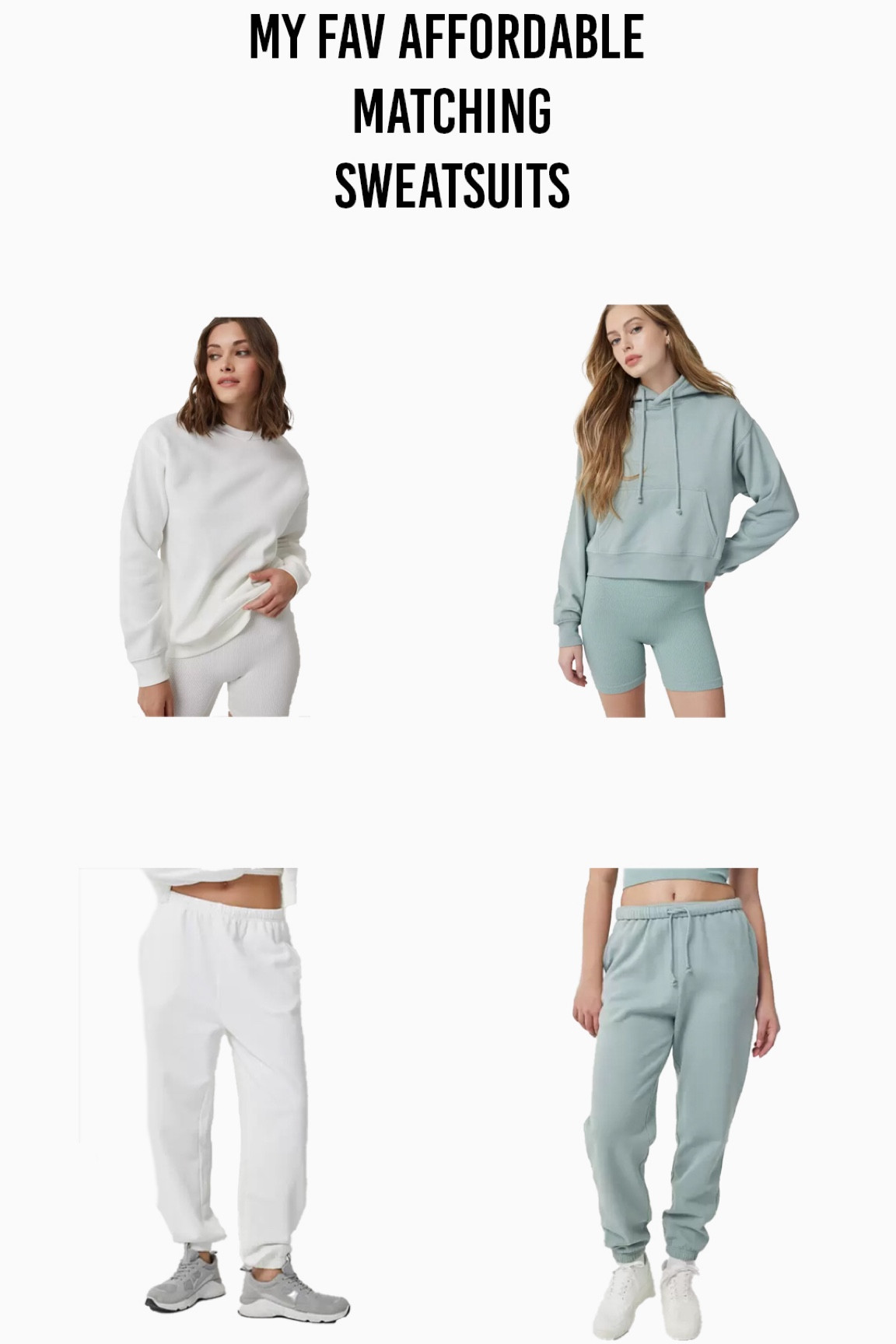 Matching sweatsuits that are warm, comfy, and stylish! Did I mention super affordable. I have 3 now. It’s a problem really 😂 but they get so much wear! Perfect for home body days, gentle workouts, travel and more!

#LTKfitness #LTKSpringSale #LTKfindsunder50