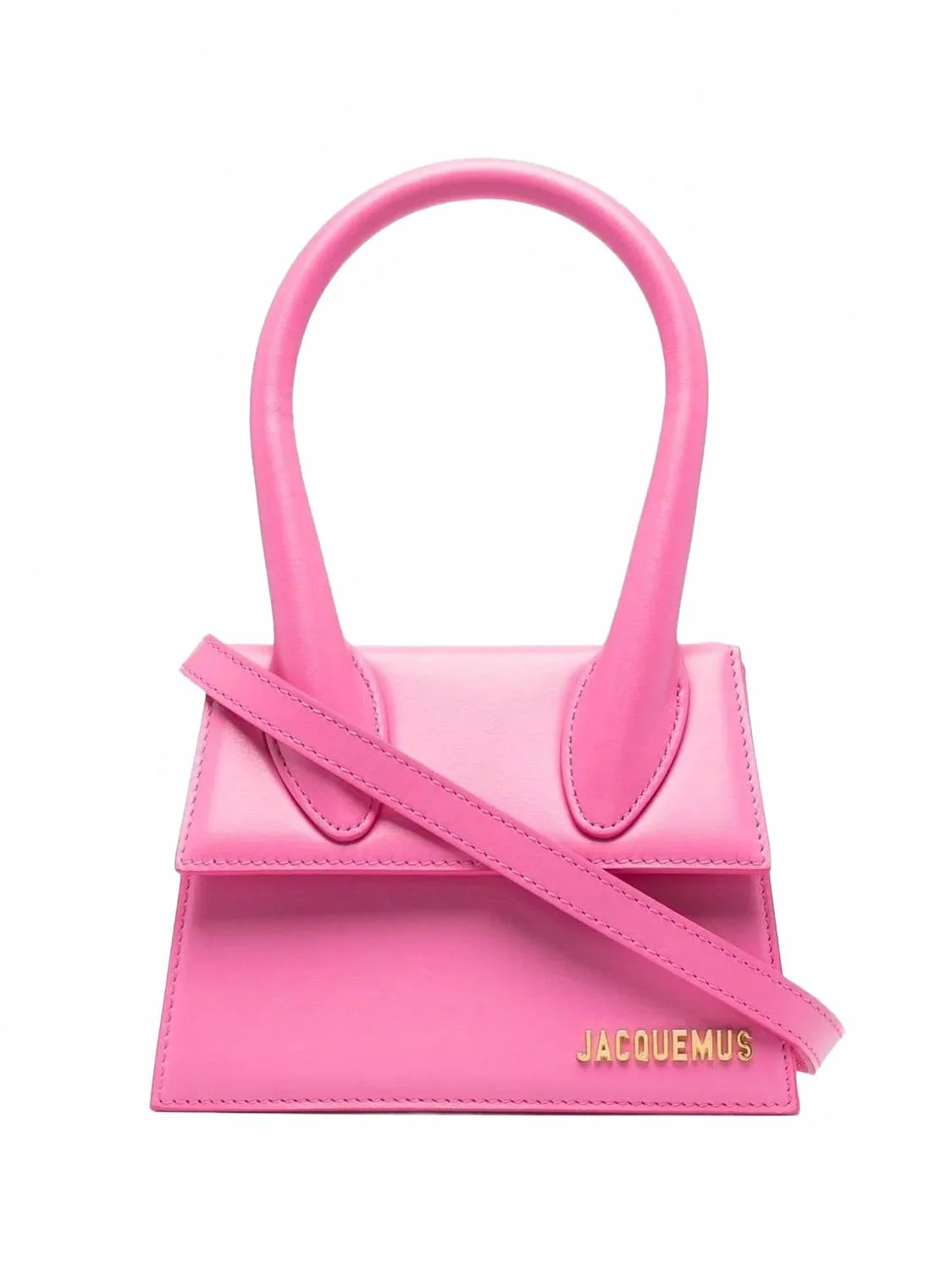 Women's Le Chiquito Moyen Top Handle Leather Bag In Pink | Shop Simon